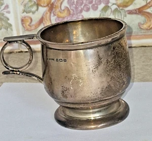ANTIQUE S BLANCKENSEE & SON CHRISTENING MUG / ENGRAVED MICHAEL BIRMINGHAM 1932 H - Picture 1 of 7