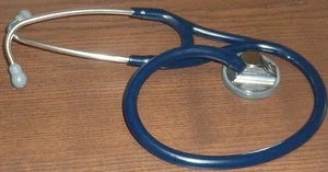 Littmann Master Cardiology Stethoscope 27" Polished Chrome Blue Tube - Picture 1 of 4