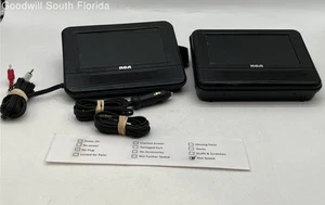Lot Of 2 RCA Black Model DRC69705E 7 Inch Screen Portable DVD Players Not Tested - Picture 1 of 6