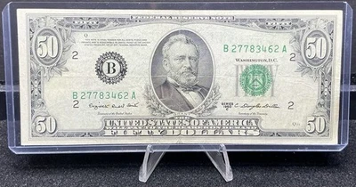 1950 C Fifty Dollar Federal Reserve Note $50 Bill New York , New York Z219 - Image 1 of 2