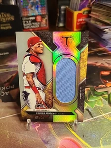 2017 Topps Triple Threads - Yadier Molina Jumbo Relic 27/27 Ebay 1/1 - Picture 1 of 3