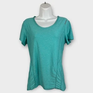 Reebok Active Top Women’s Small Blue Green Short Sleeve Athletic T-Shirt - Picture 1 of 8