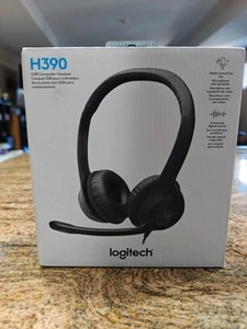 Logitech H390 USB Computer Headset Noise Canceling NIB - Picture 1 of 5