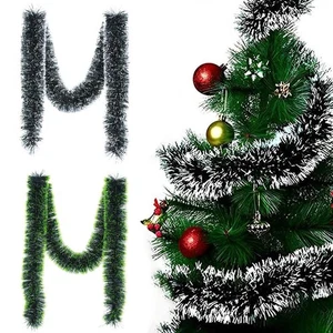 Christmas Snowflake Wool Strips Christmas Ribbon Atmosphere Decals Q5Z5 - Picture 1 of 15