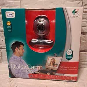 Logitech QuickCam Pro 5000 Webcam Windows 2000 Or XP Headset Included NEW - Picture 1 of 7