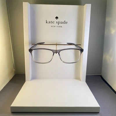 Kate Spade Eyeglasses Sunglasses Promotional Display Stand White & Gold Optical - Image 1 of 4