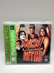 WCW Nitro (Sony PlayStation 1, 1998) With Manual - Picture 1 of 10