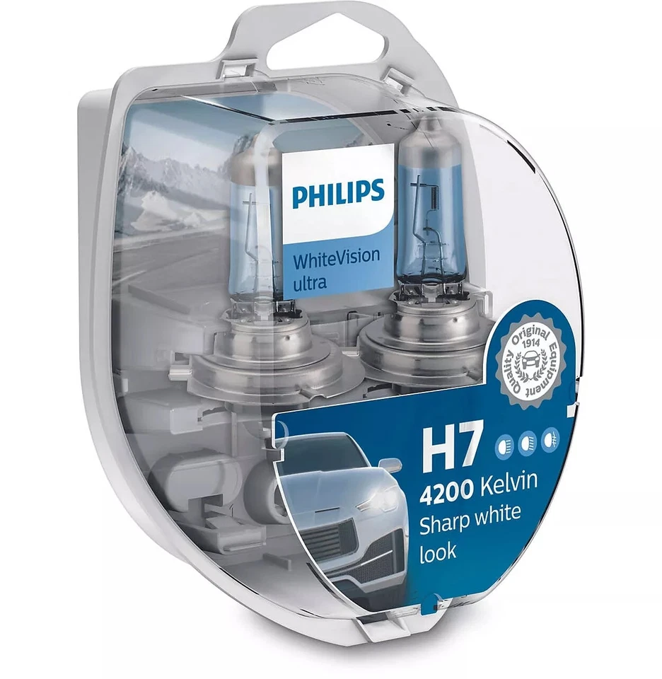 Philips WhiteVision Ultra H7/W5W 12V 55W PX26d 4200k (2er Box) - Bild 1 von 1