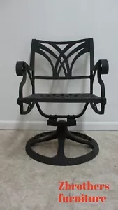 Cast Classics Monte Cristo Cast Aluminum Dining Arm Chair Swivel Rocker C - Picture 1 of 7