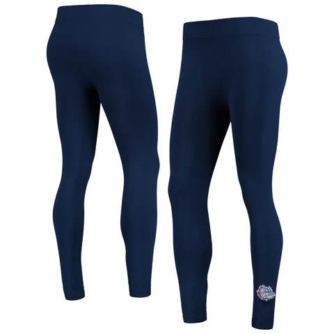 Women's ZooZatz Navy Gonzaga Bulldogs Fleece-Lined Leggings Cover