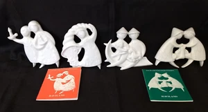 Haviland Limoges Christmas Ornaments White Porcelain Prolongeau France 1976-1979 - Picture 1 of 19
