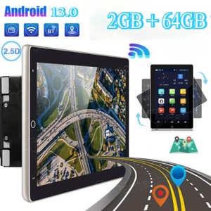 Rotatable 10.1'' Android 13 Touch Screen Car Stereo Radio GPS Wifi Double 2DIN - Picture 1 of 11