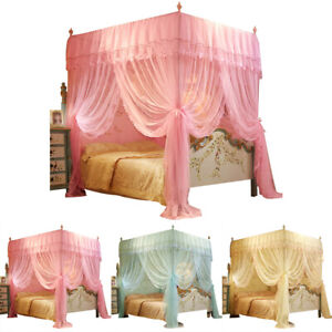 1*Four-Cornered Mosquito Net Princess Mosquito BeddingNet Floor-Length Curtain