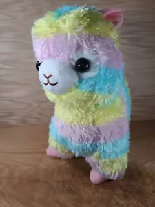 Amuse Rainbow Alpaca 17" Plush Stuffed Toy Big Soft & Clean - Picture 1 of 12
