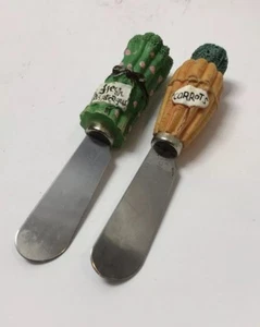Cardinal Inc Fresh Asparagus Carrots Resin Stainless Steel  Cheese Spreader   A1 - Picture 1 of 4