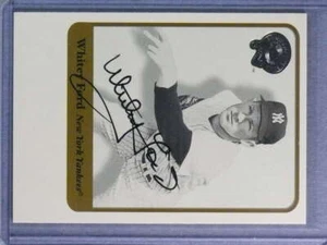 2001 Fleer Greats Of The Game Whitey Ford Autograph Auto #31 - Picture 1 of 1