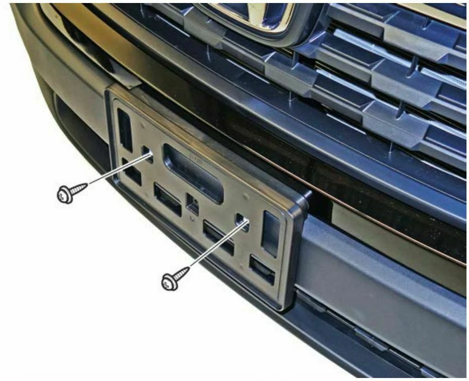 2021-2024 GENUINE HONDA RIDGELINE FRONT LICENSE PLATE BRACKET HOLDER KIT OEM NEW - Image 1 of 1