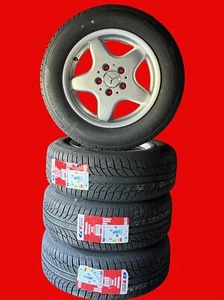 4 Alufelgen 7X15 Allwetterreifen 195/65R15 MERCEDES E /-C-Klasse W124 W202 W203 - Bild 1 von 13