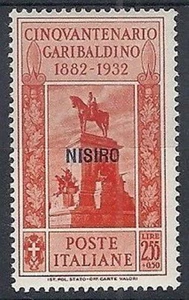 1932 EGEO NISIRO GARIBALDI 2,55 LIRE MH * - RR10907 - Picture 1 of 1