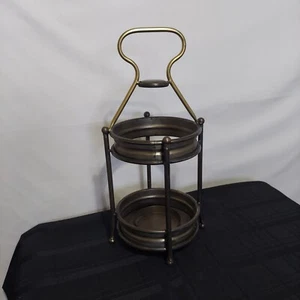 Metal Pillar Candle Holder Round with Handle 17" Tall - Picture 1 of 12