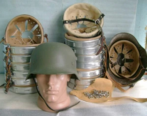 Fodera casco tedesco seconda guerra mondiale M31 (60/53) + strappo in pelle - Foto 1 di 10