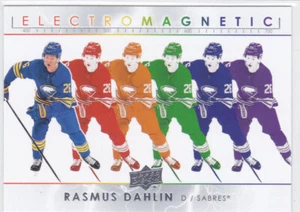21/22 UD..RASMUS DAHLIN..ELECTRO MAGNETIC..CARD # EM-27..SABRES..COMBINED SHIP - Picture 1 of 1