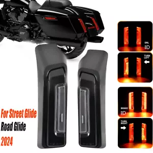 LED Rear Fender Saddlebag Side Light For Harley Street Glide/ Road Glide 2024 - Picture 1 of 19