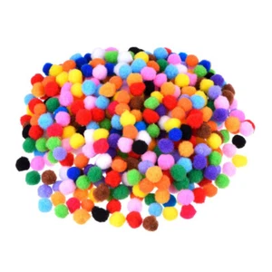 2000Stk Pompon Kugeln Bommeln bunt Pom Poms Nähen DIY Basteln Deko Set 10mm - Bild 1 von 6