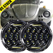 7" inch Round LED Projector Hi/Lo Beam Headlights Kit For 1950-1979 VW Beetle