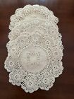 10 Hand Crocheted Doilies  With Tenerife Drawn Work Centers