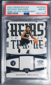 2020-21 Panini Crown Royale - Heirs to the Throne #HTRDW Anthony Edwards (RC) - Picture 1 of 2