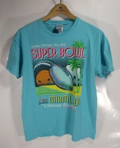 Super Bowl 2020 T Shirt Vintage Style Erwachsene XL Blau - Bild 1 von 3