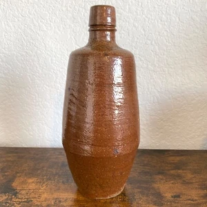 Speckled Stoneware Pottery Vase Wine Bottle Campos Filhos Aveiro Portugal Bottle - Picture 1 of 15