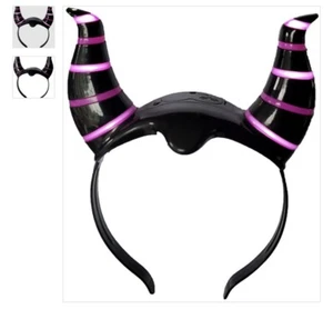 Disney Parks Maleficent Light Up Headband Ears Villains - NWT - Picture 1 of 2