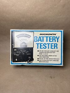 Vintage Micronta 22-030A Battery Tester w/ Box and Manuel Tested