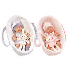 Reborn Baby Doll with Plush Rabbit & Tote Bag Limbs Movable Realistic Baby Girl