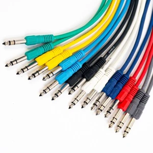 Professional Low-Noise TRS Instrument Cables - Set of 16 - 20" - Picture 1 of 3