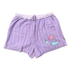 Eyesore Girls Sleep Shorts Purple Stripe Size M Disney - Picture 1 of 10