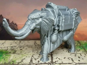 Pack Travelling Merchant Elephant Mini Miniature Figure 28-32mm Tabletop Gaming - Picture 1 of 10