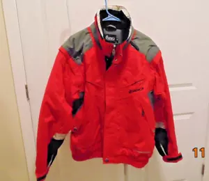 VTG. Nordica III Vertech Red Winter Ski Jacket W/Detachable Sleeves - Men Size M - Picture 1 of 11