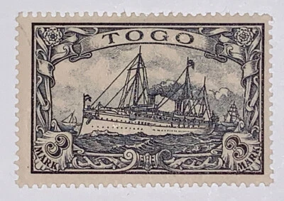 Sellos de viaje: Alemania Alemania Alemania Togo África Estampillas Kaiser’s Yacht 3 marcos como nuevo OG H Foto 1 de 4