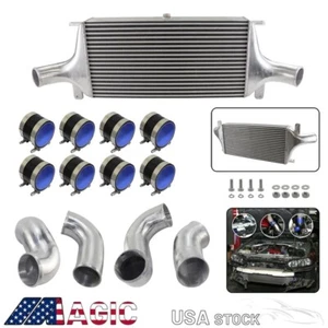 Front Mount Intercooler For Nissan Skyline R33 R34 GTR RB26DETT 94-08 Black - Picture 1 of 11