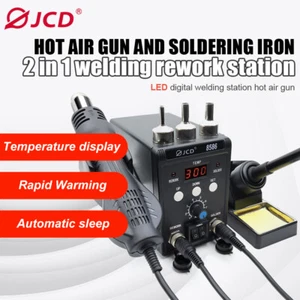 Hot Air Gun Soldering Iron 2-in-1 Soldering Station,Led Digital Welding Station - Picture 1 of 11