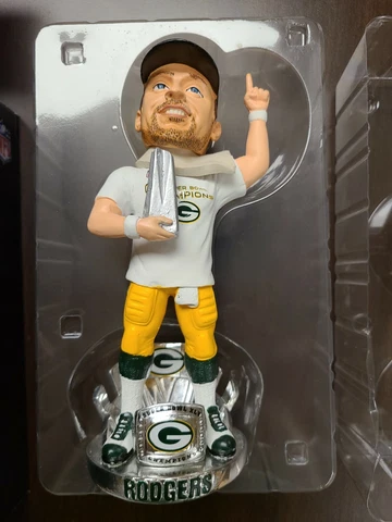 AARON RODGERS SUPER BOWL MVP XLV 45 PACKERS TROPHY BOBBLEHEAD 14 OF 300 Cover