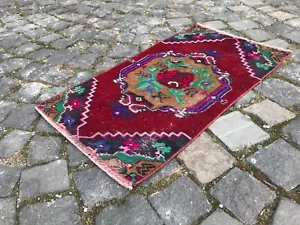 Turkish Antique rug Bohemian Area rug Oushak rug Vintage Rug Handmade Wool rug - Picture 1 of 10