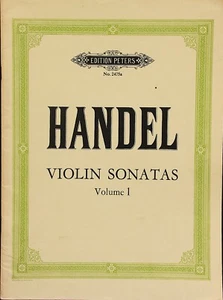 Handel violin Sonatas Volume 1 opus 1 with piano opis 1 no 3,10 and 12 - Picture 1 of 2