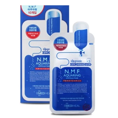 MEDIHEAL NMF Aquaring Ampoule Mask EX 27ml 10PCS K-Beauty - Image 1 of 4
