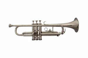 SALE ON Bb Flat Silver Nickel Plated Trumpet, BB FLAT SILVER NICKEL PLATED TRUMP - Picture 1 of 4