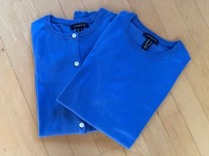 Lands' End Twin Set Blau Bzw. Solo Jacke Grün S 36/38 TOP! Pullover Strickjacke - Bild 1 von 6