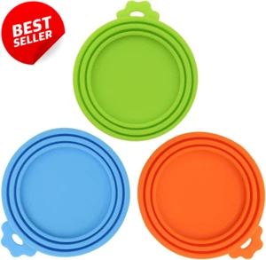 SHENQIDZ 3er Pack Tiernahrung Dosenabdeckungen Deckel Universal BPA frei & spülmaschinenfest/S - Bild 1 von 12